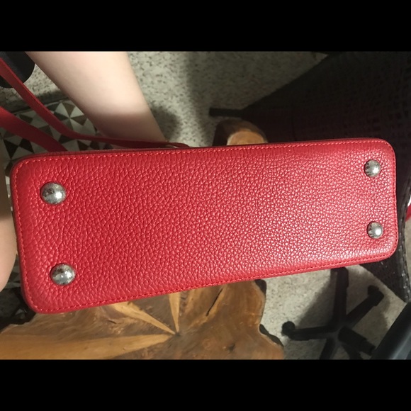 Capucines medium red bag - Picture 7 of 8